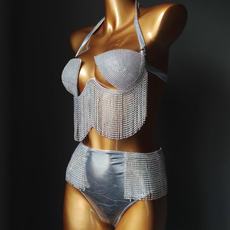 RB002 Tassel Bikini High Waist Bikini