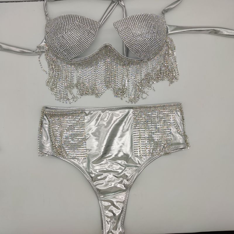 RB002 Tassel Bikini High Waist Bikini