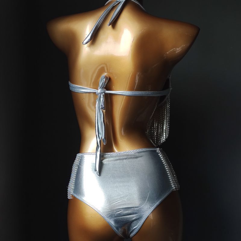 RB002 Tassel Bikini High Waist Bikini