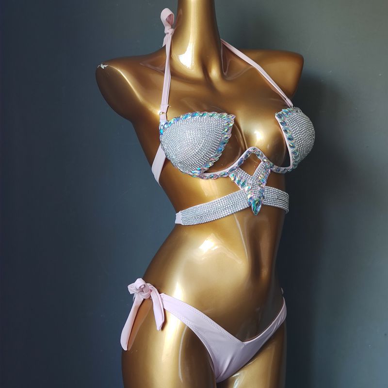 RB013RinestoneBikini