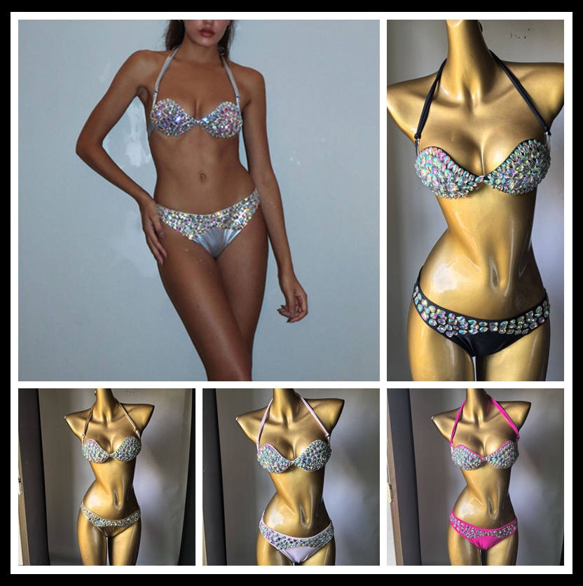 RB013RinestoneBikini