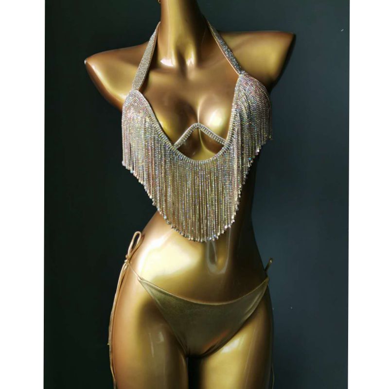 RB018RinestoneBikini