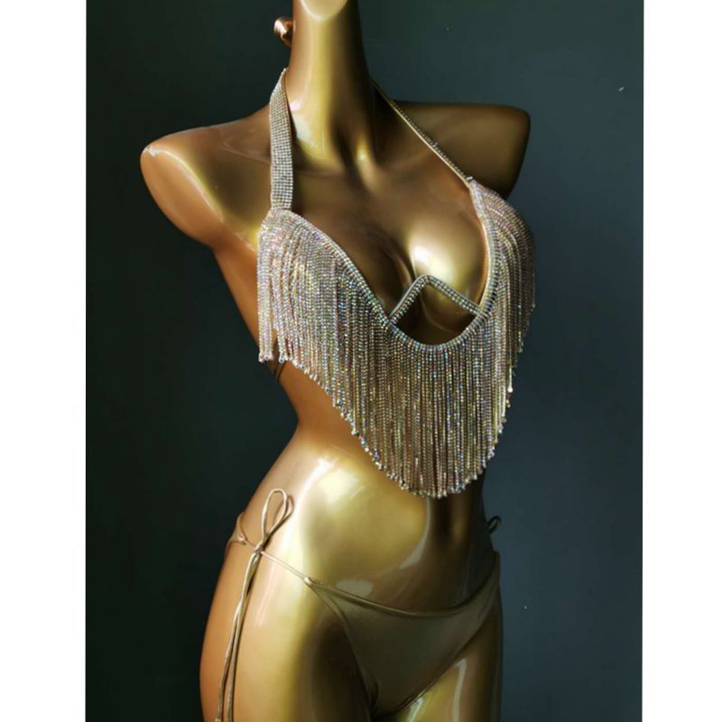 RB018RinestoneBikini