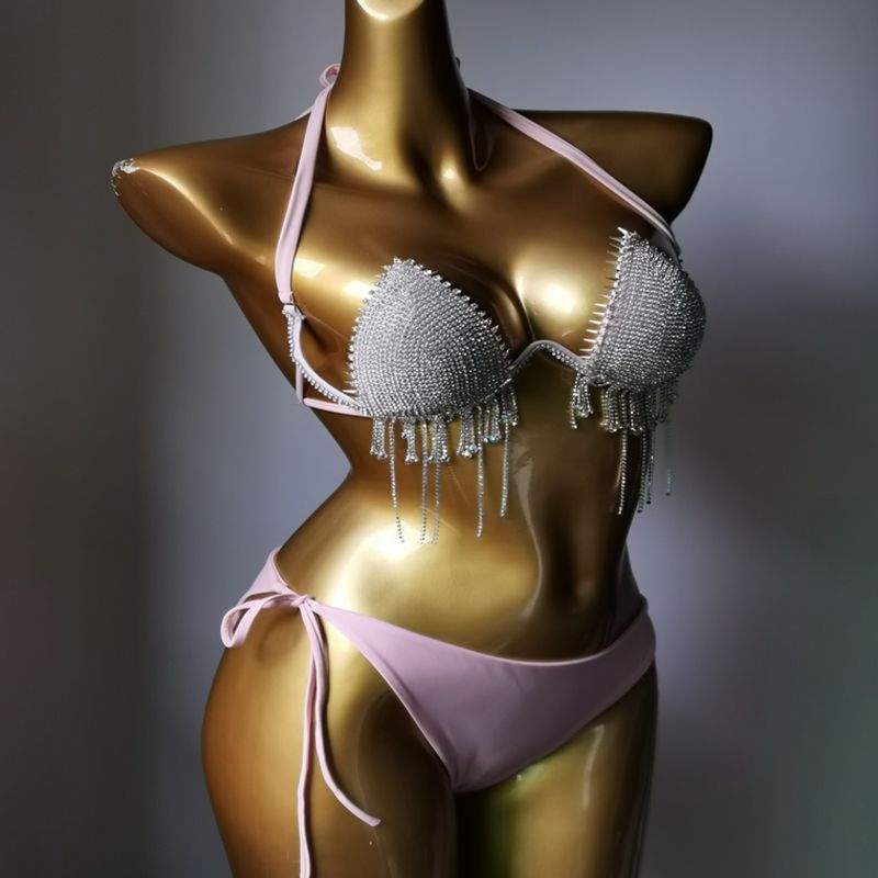 RB016RinestoneBikini