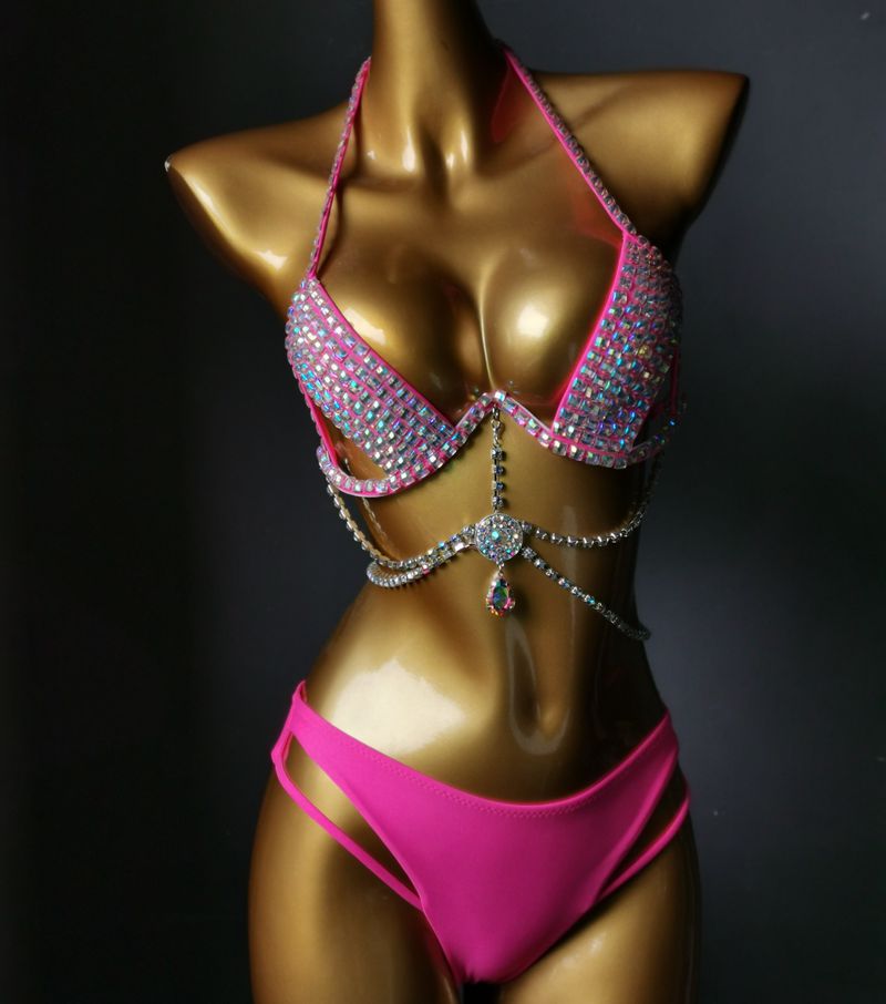 RB001RinestoneBikini